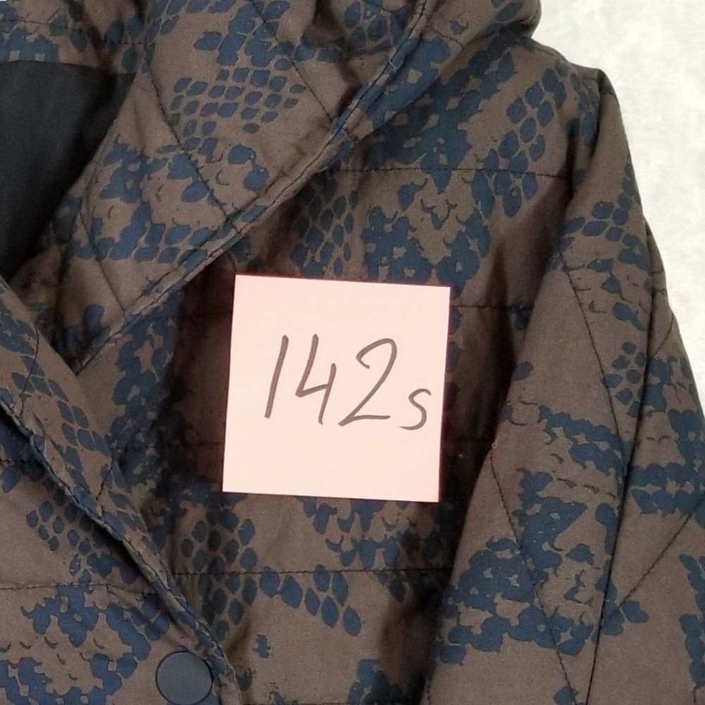 Cabi Python Puffer Jacket Brown Black Snakeskin P… - image 8